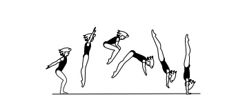 Jump kick or press to hstd â€“
return movement optional, also
with Â½ and 1/1 turn (180Â° - 360Â°)
in hstd