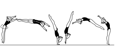 Handspring fwd with 1/1 twist
(360Â°) after hand support or before
 (Mostepanova)
