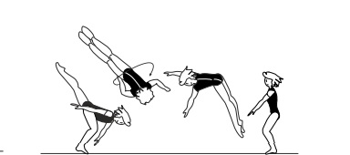  or free (aerial) round-off