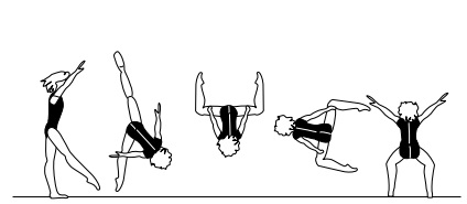From take-off fwd from one or
both legs â€“ salto swd tucked or
piked