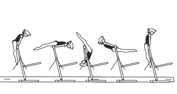 Hip circle fwd (hips touching bar)