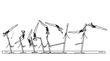Inner front support on LB â€“ clear
hip circle through hstd with flight
to hang on HB