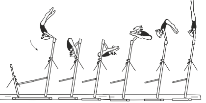 Stalder fwd to hstd,
also with Â½ turn (180Â°) to hstd 