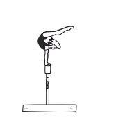 Hstd with horizontal leg hold
(2 sec.) â€“ reverse planche in
different variations - lower to
optional end position