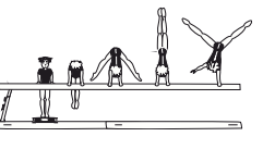 Jump, press, or swing to hstd shift
weight to one arm hstd (2 sec.)
 â€“ lower to optional end position