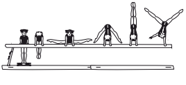 Jump, press, or swing to hstd shift
weight to one arm hstd (2 sec.)
 â€“ lower to optional end position