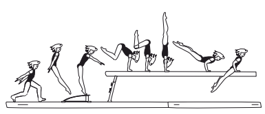 Jump to hstd with bent or straight
legs â€“ lower to optional end
position 