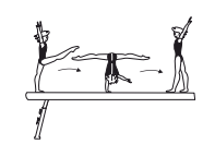Cartwheel, also with support on
one arm, or Cartwheel with flight
phase before or after hand
support
