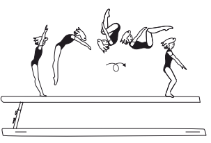 Salto fwd tucked to cross stand S