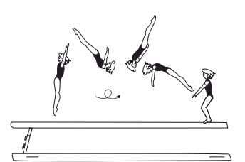 Salto bwd stretched with legs
together